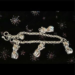 Toddler Girls’ Cat Charm Bracelet